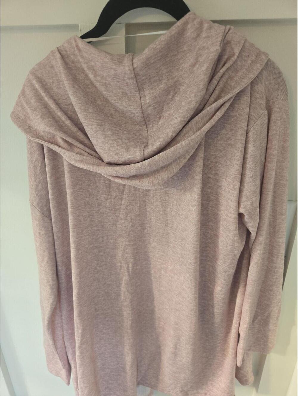 Danskin Women's Mauve Pink Hooded Cardigan Wrap - Size XL - NWT - Picture 3 of 5
